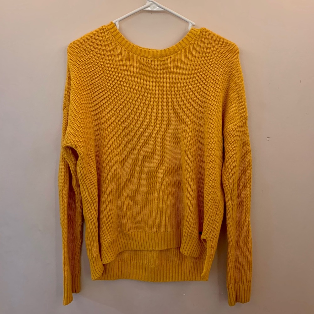 Mustard Yellow Crewneck Sweater